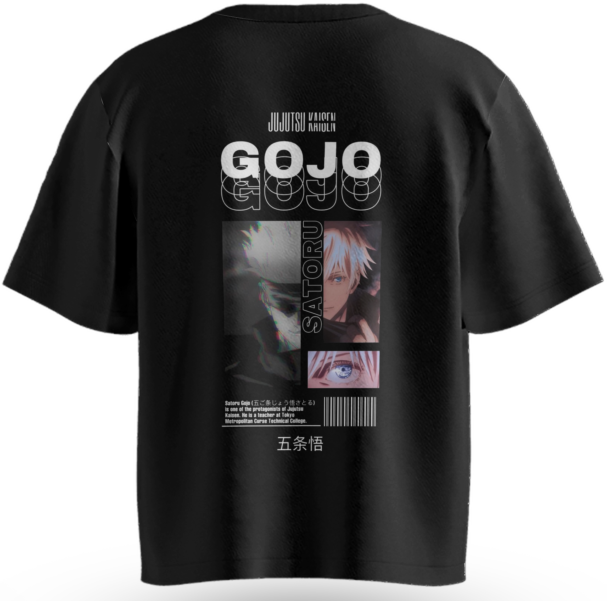 Oversized Jujutsu Kaisen Gojo - costas